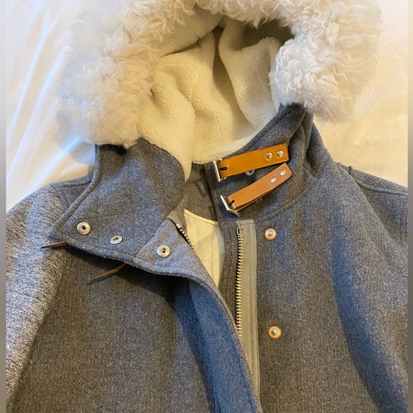 Rag & Bone Winter Coat with removable shearling collar - Picture 3 of 11